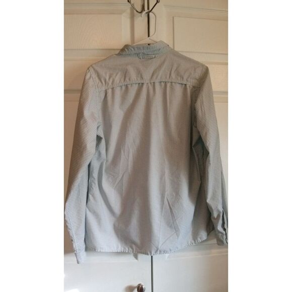 ExOfficio Men's Grid Patter Button Up Shirt Medium - Picture 2 of 5